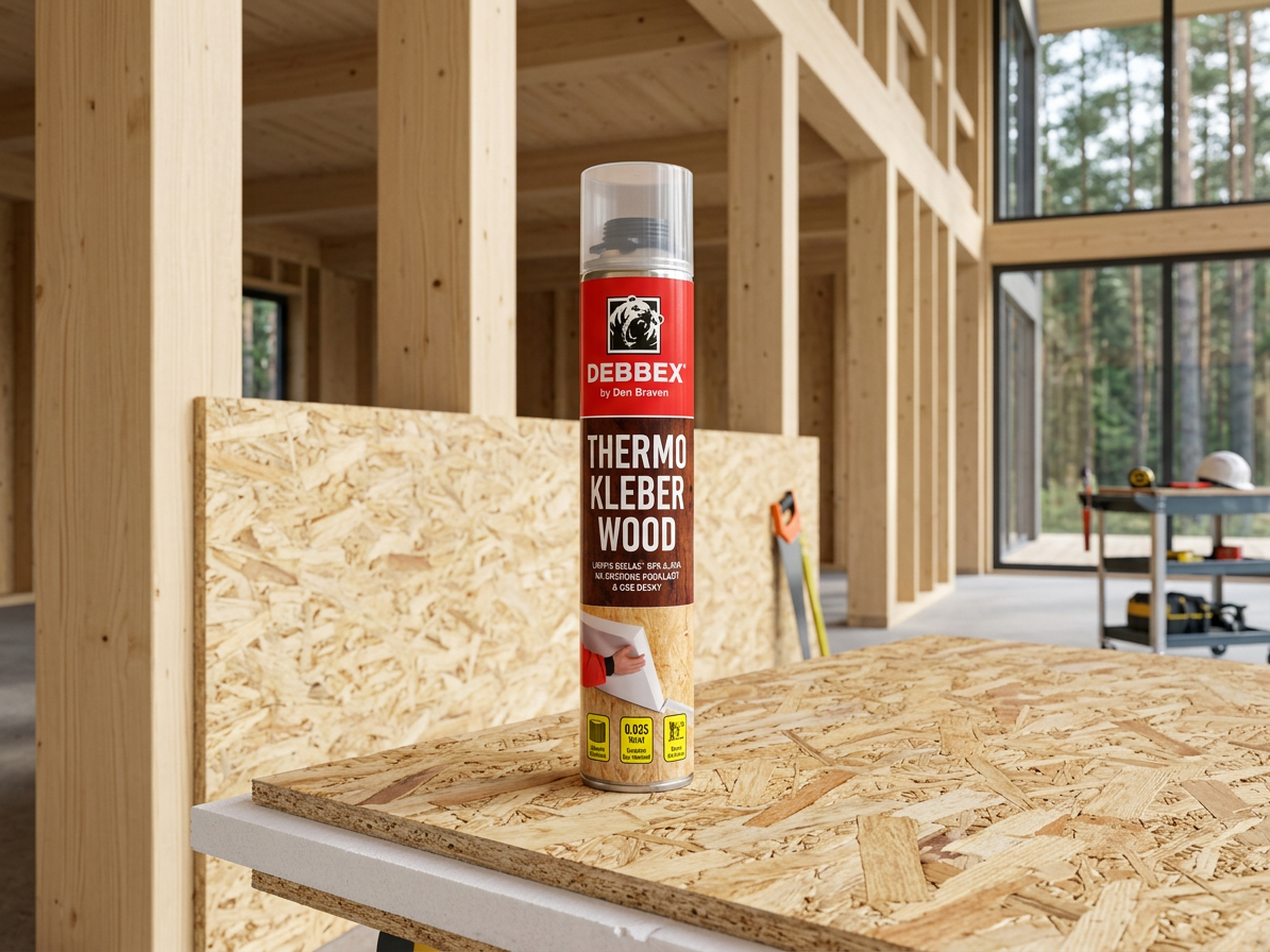 PU lepidlo na polystyren Den Braven Thermo Kleber WOOD 750 ml