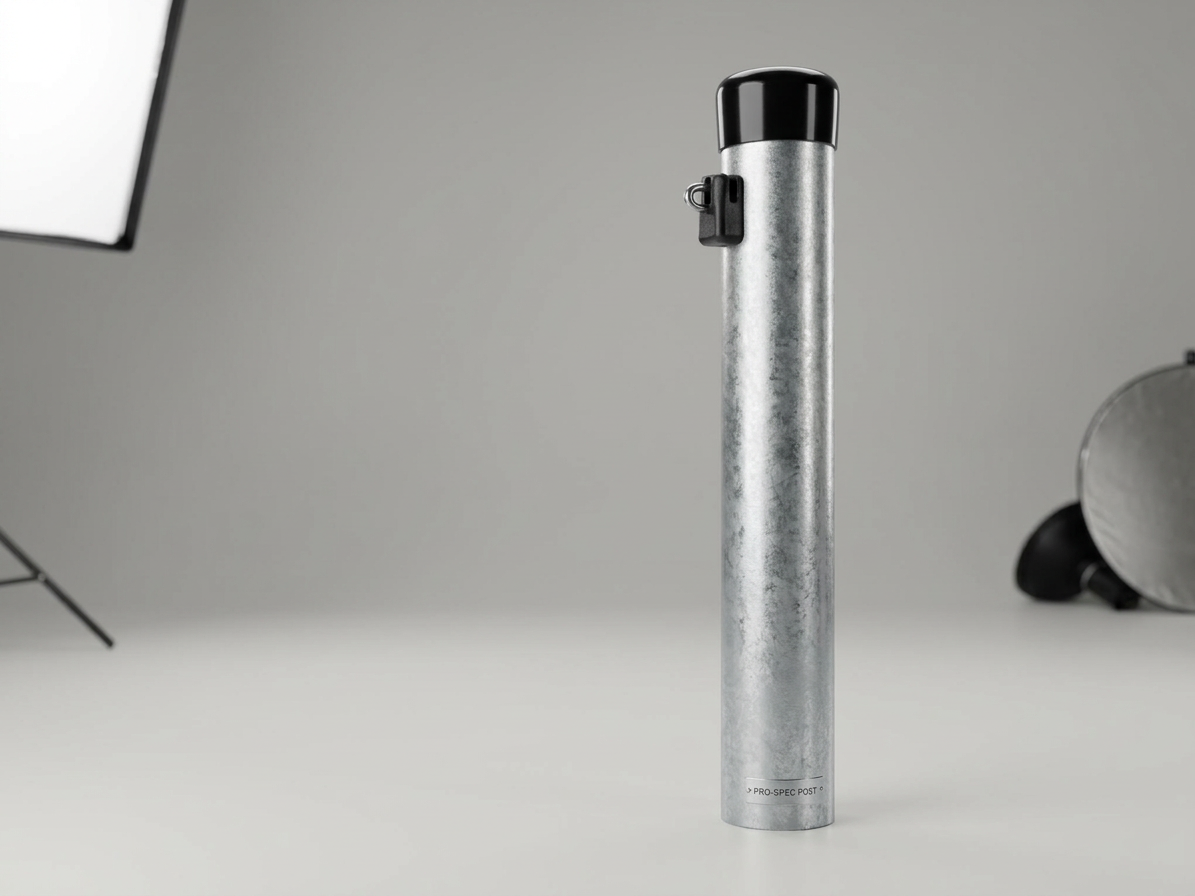 Sloupek kulatý Ideal Zn s příchytkou (průměr 48mm-výška 2,6m)