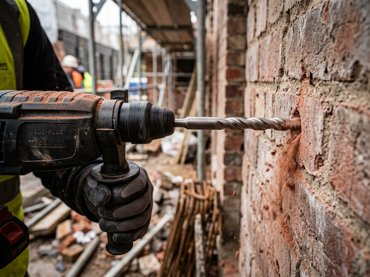 Vrták SDS + s vidiovým křížovým hrotem pro zdivo a beton 6 x 160 mm