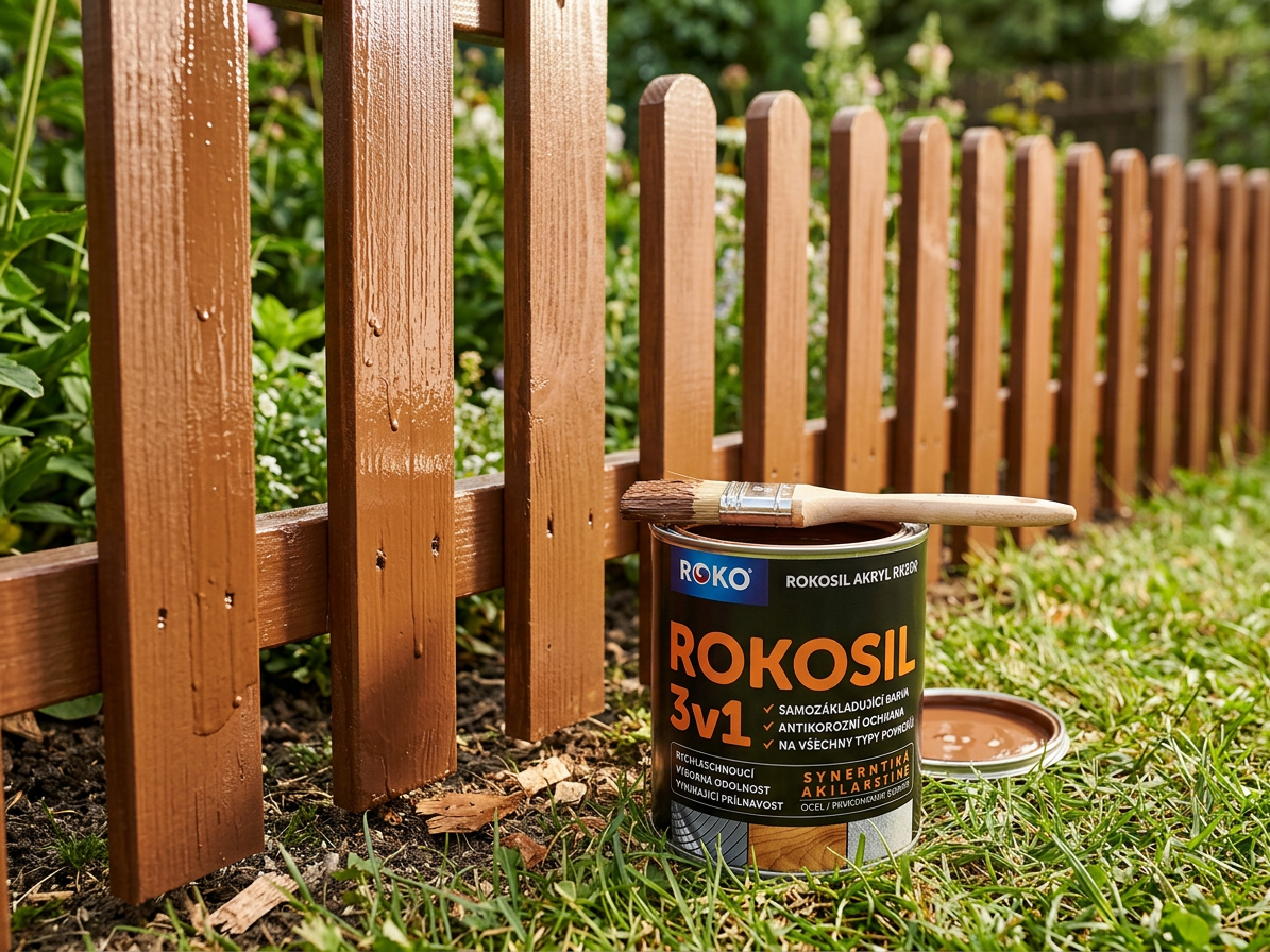 Barva samozákladující Rokosil akryl 3v1 RK 300 2320 hnědá světlá 0,6 l