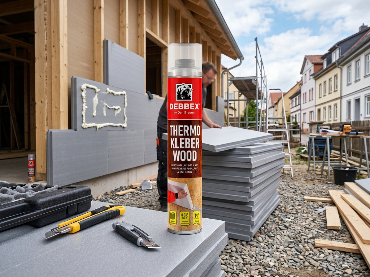 PU lepidlo na polystyren Den Braven Thermo Kleber WOOD 750 ml