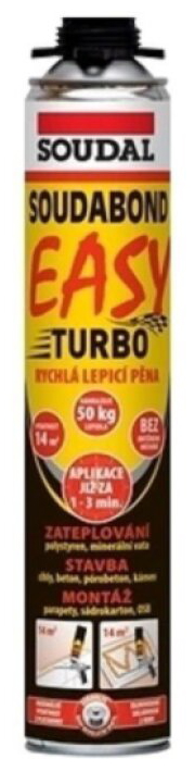 Pěna lepicí Soudal SOUDABOND EASY Turbo pistolová 750 ml