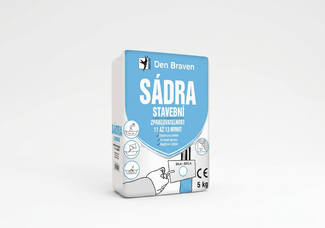 Sádra stavební Den Braven 1 kg