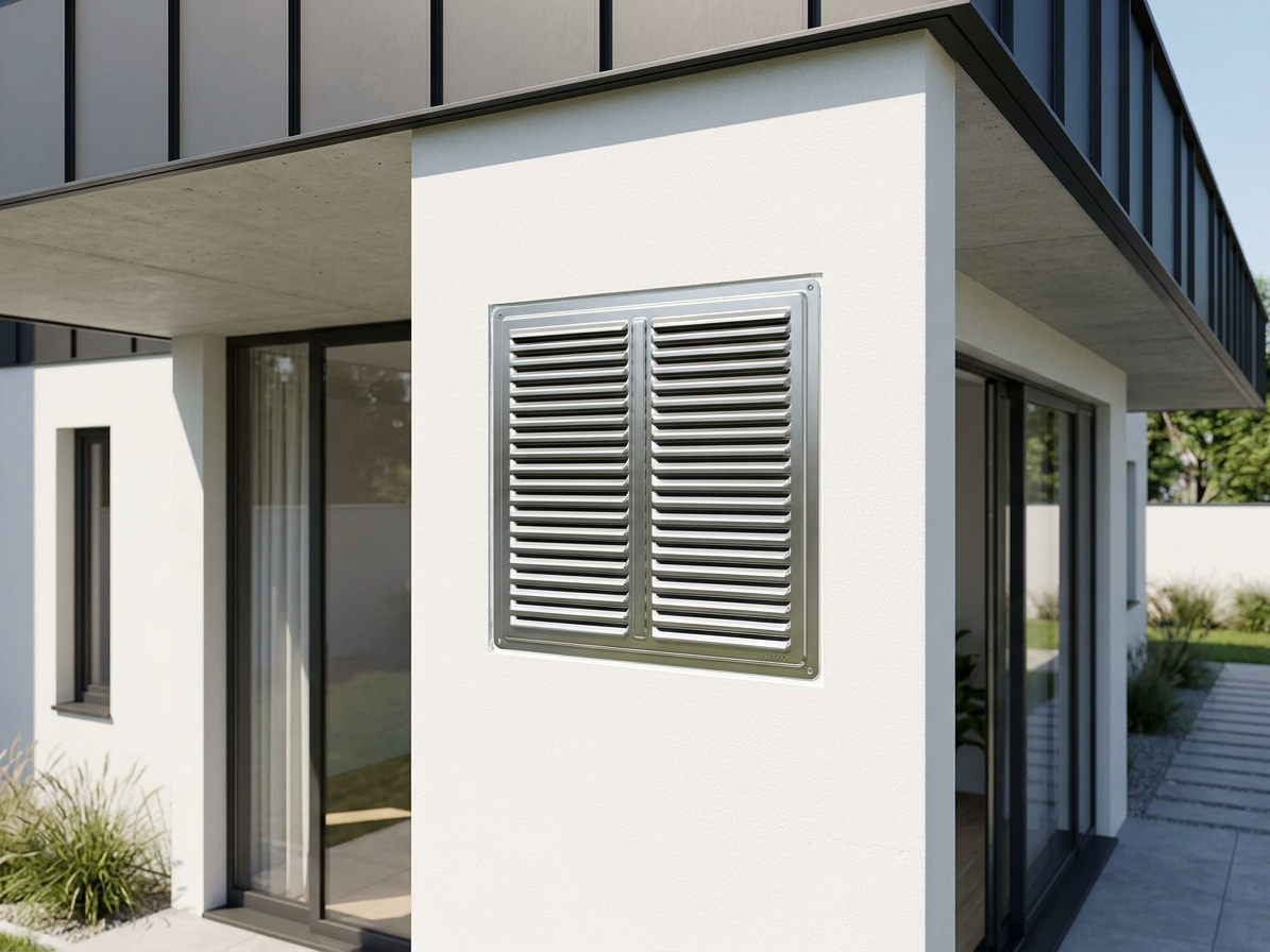 Mřížka větrací s krytkou 250×250 mm nerez