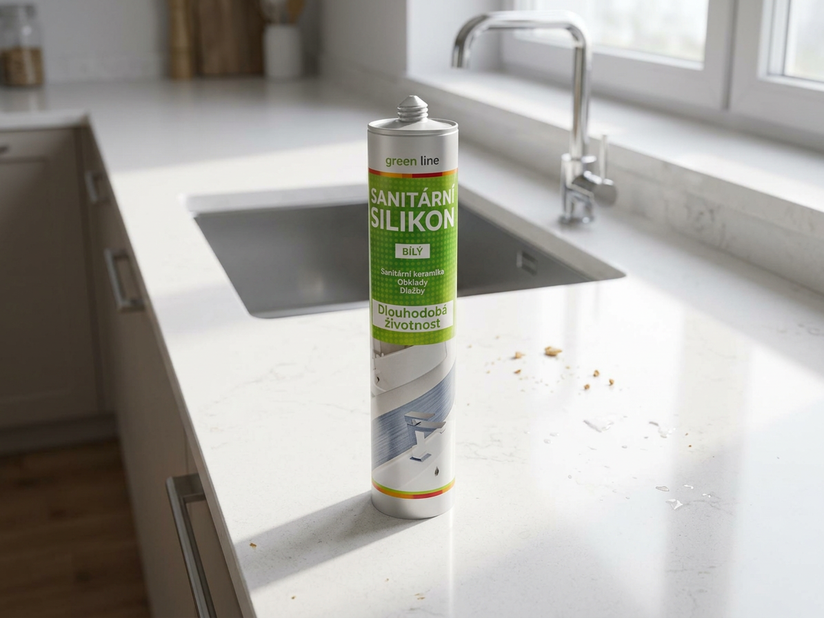 Sanitární silikon 280 ml bílý Green Line