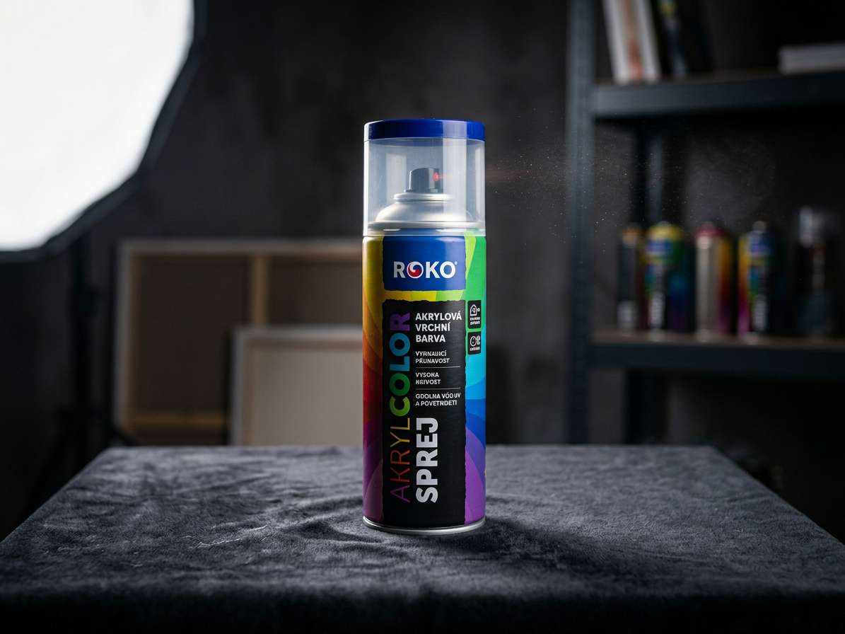 Barva akrylová vrchní Roko AKRYCOLOR Sprej ultramatinová 400 ml