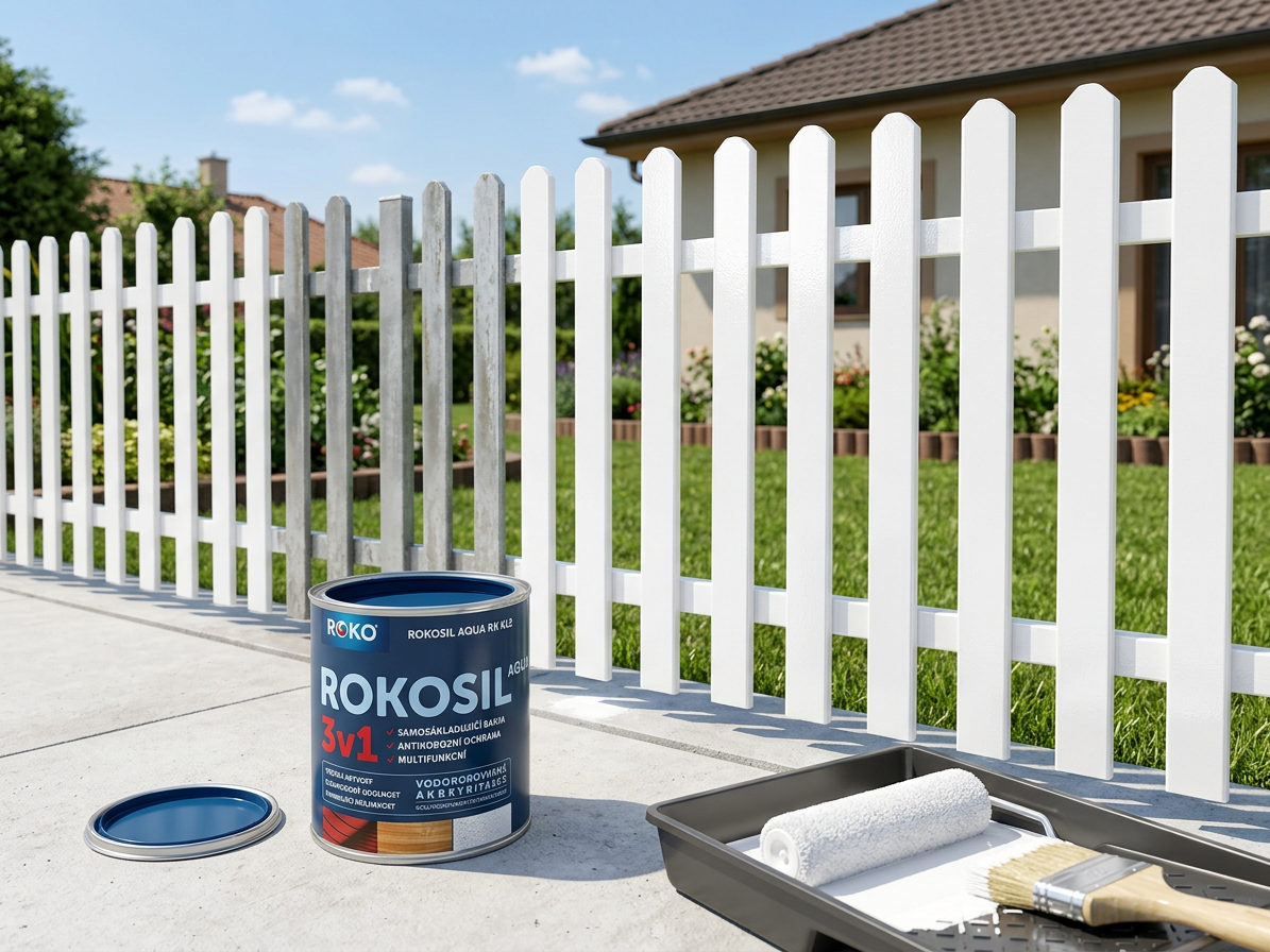 Barva samozákladující Rokosil Aqua 3v1 RK 612 1000 bílá 0,6 l