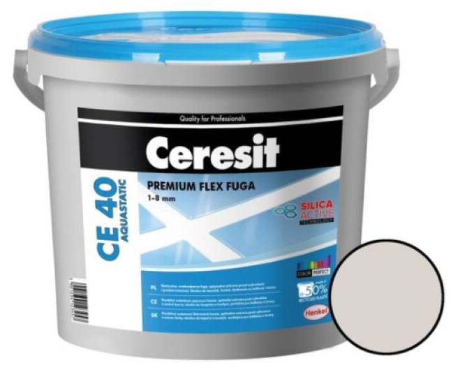 Hmota spárovací Ceresit CE 40 Aquastatic silver 2 kg
