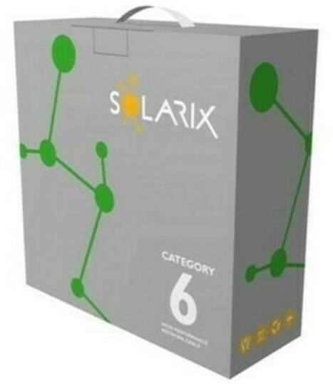 Kabel instalační Solarix CAT6 UTP nestíněný PVC (100 m/bal.)