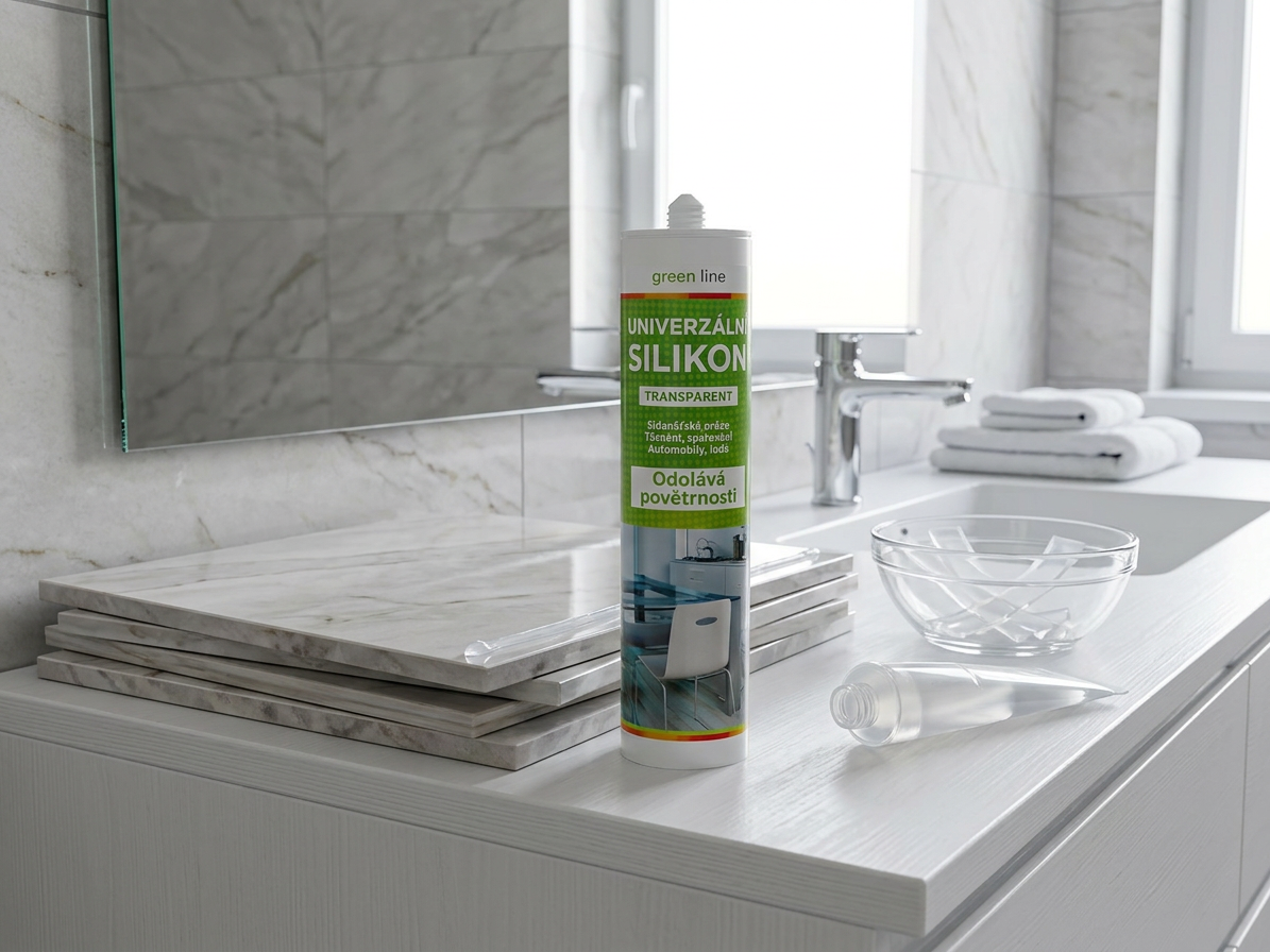 Univerzální silikon 280 ml transparentní Green Line