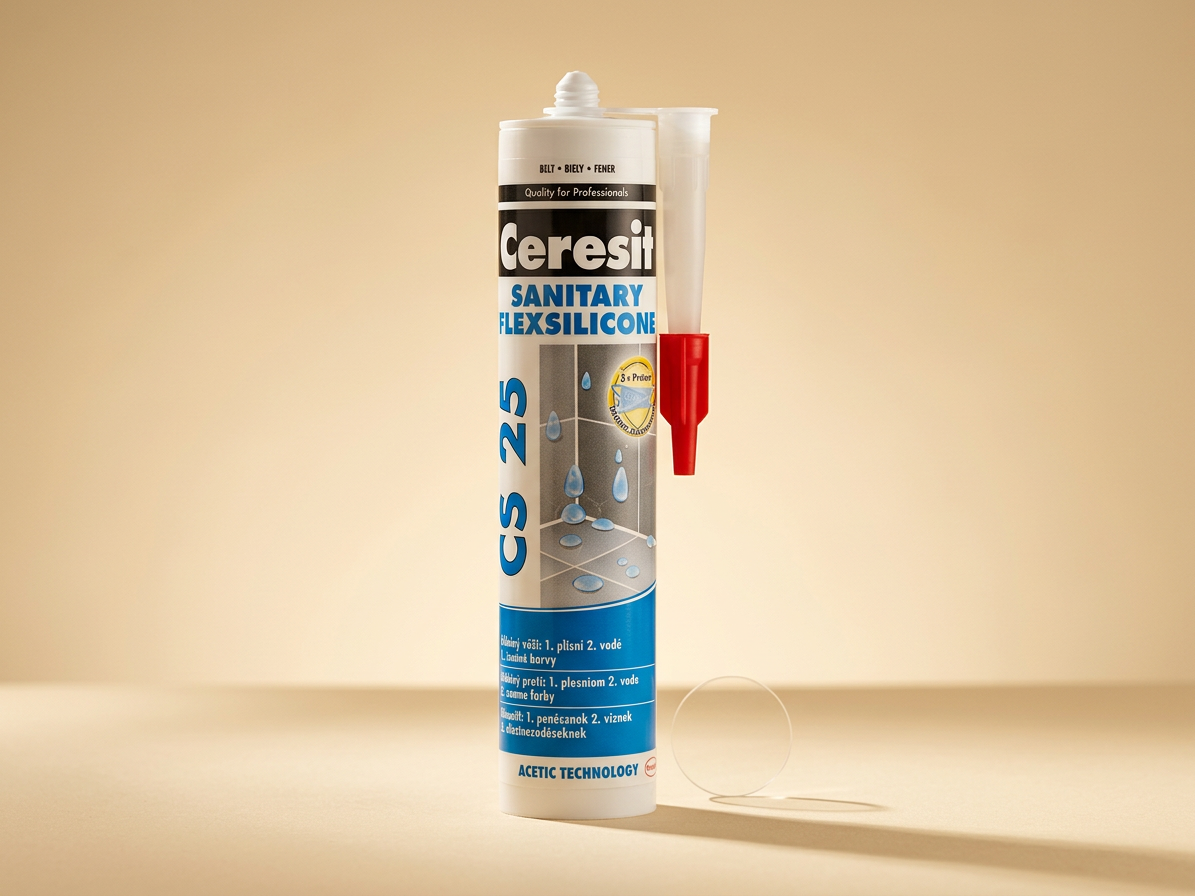 Tmel silikonový sanitární Ceresit CS 25 jasmine 280 ml