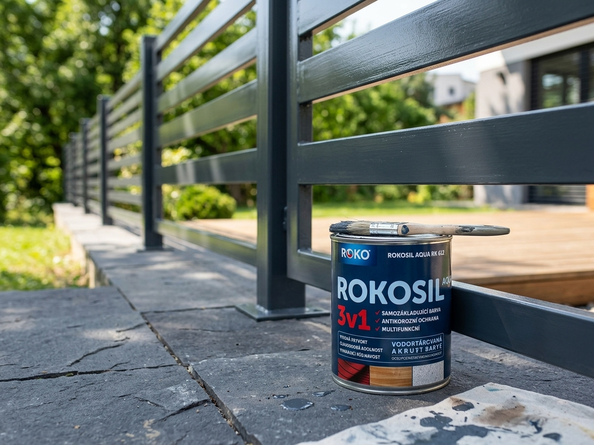 Barva samozákladující Rokosil Aqua 3v1 RK 612 1100 šedá střední 3 l