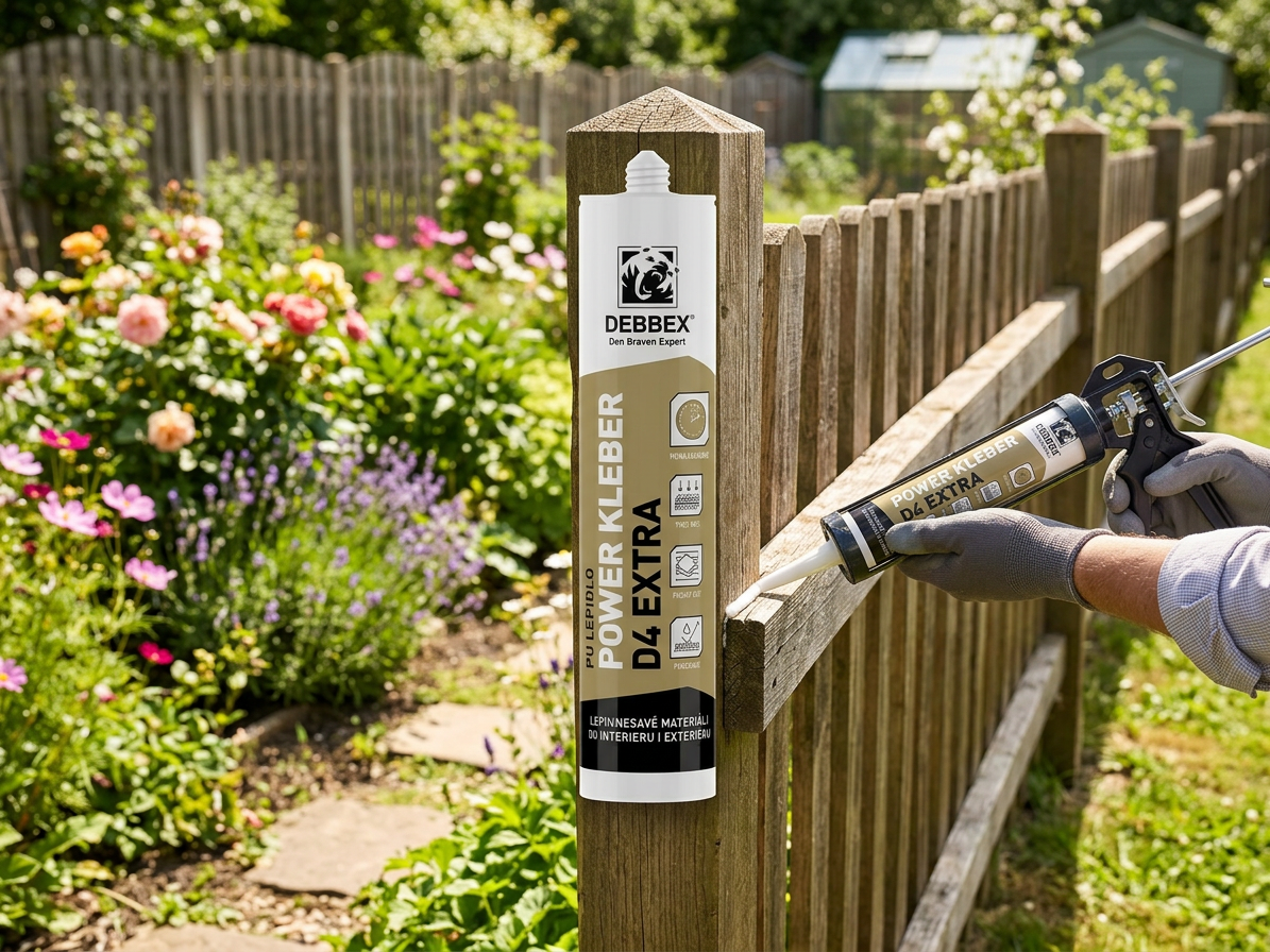 Tmel polyuretanový Den Braven Power Kleber D4 300 ml
