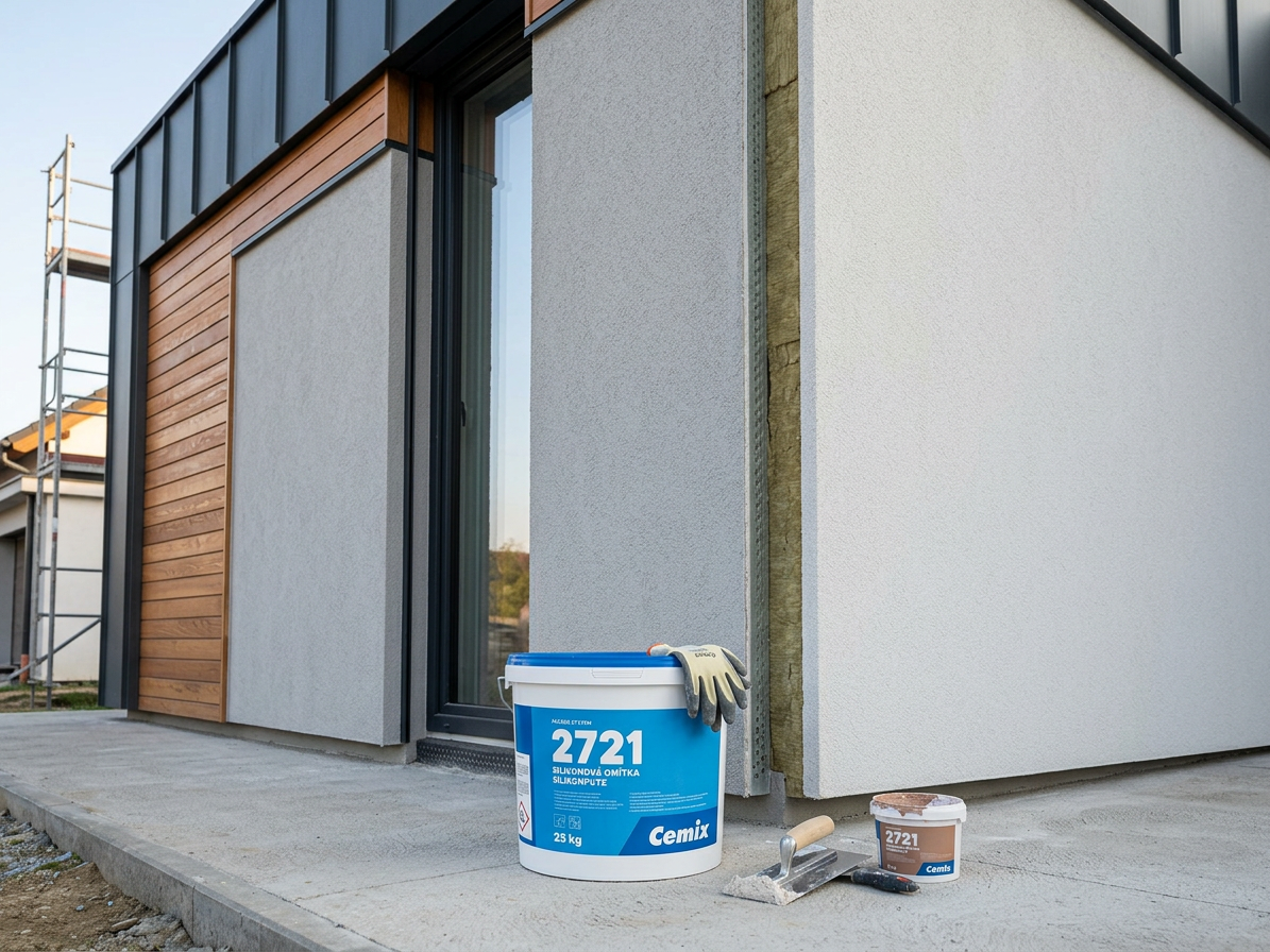 Omítka silikon Cemix 2721 - 25 kg zatíraná 1 mm