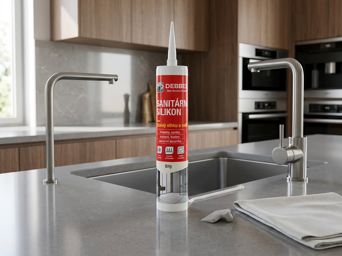 Sanitární silikon bílý Den Braven 280 ml