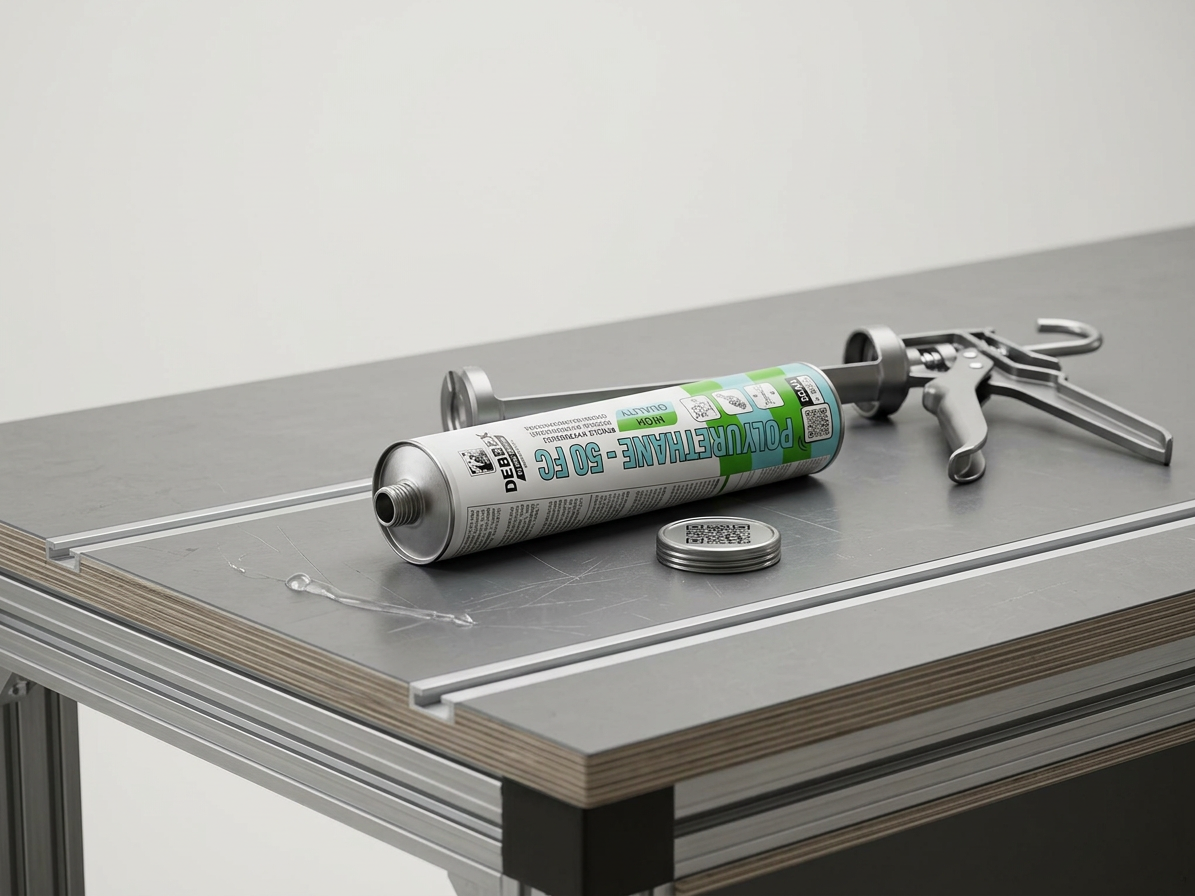 Tmel polyuretanový Den Braven PU 50 FC hnědý 300 ml