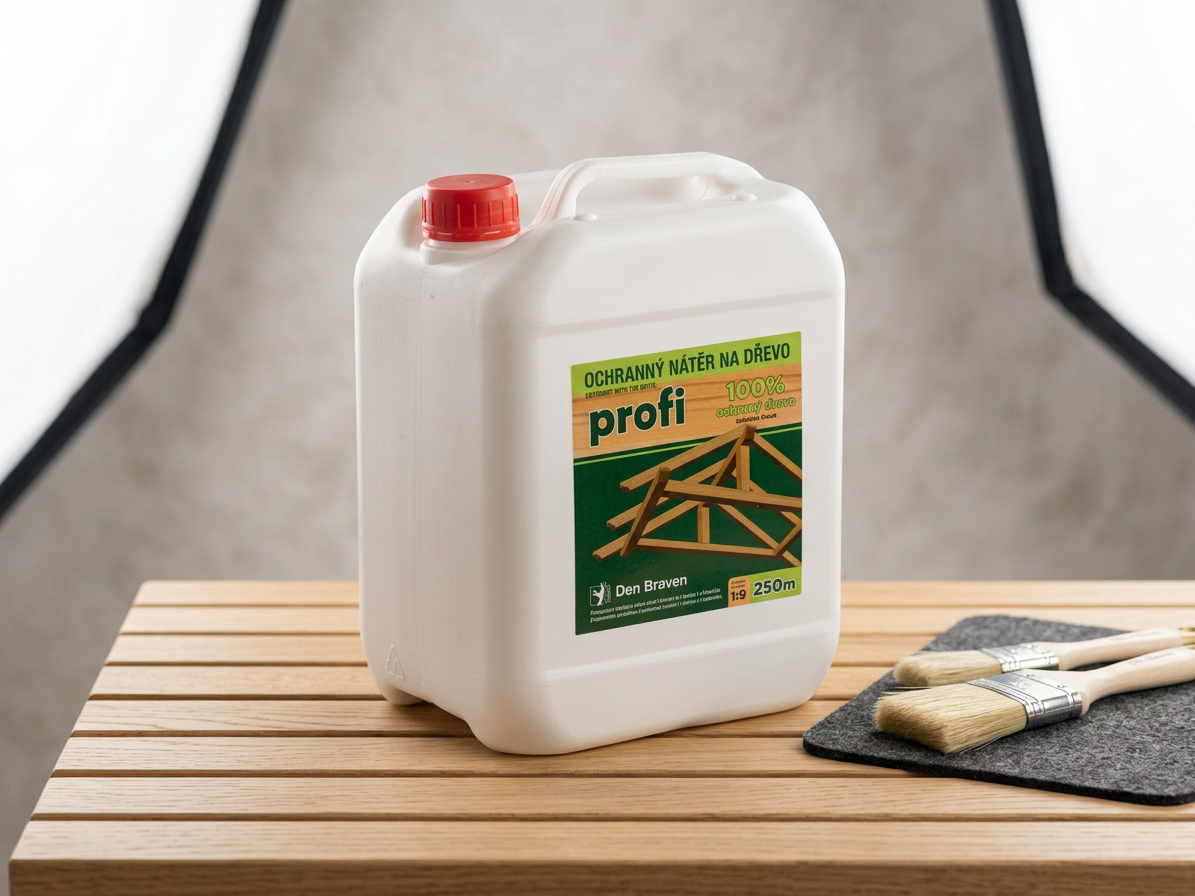 Ochranný nátěr na dřevo PROFI 5 kg hnědý