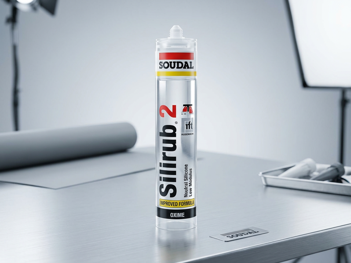 Tmel silikonový Soudal SILIRUB 2 transparentní 310 ml
