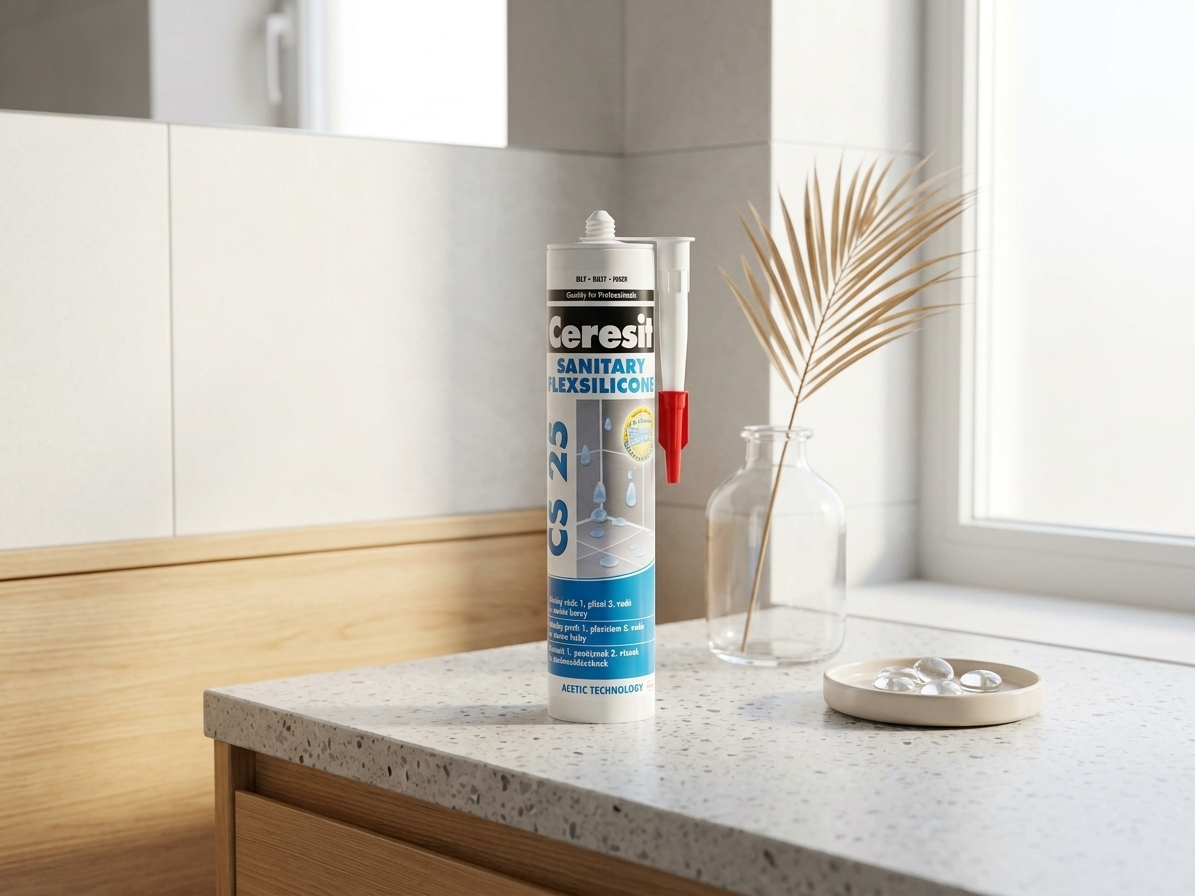 Tmel silikonový sanitární Ceresit CS 25 jasmine 280 ml