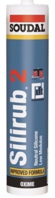 Tmel silikonový Soudal SILIRUB 2 transparentní 310 ml