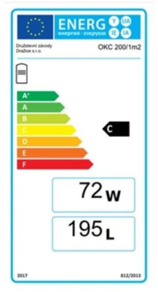 Kombinovaný ohřívač vody Dražice OKC 200/1 m2 svislý