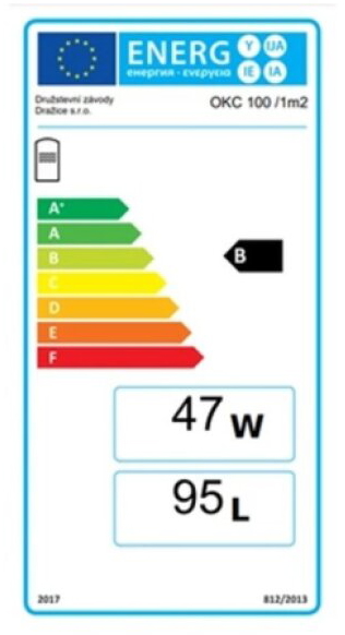 Kombinovaný ohřívač vody Dražice OKC 100/1 m2 svislý