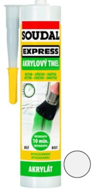 Tmel akrylový Soudal Express bílý 280 ml