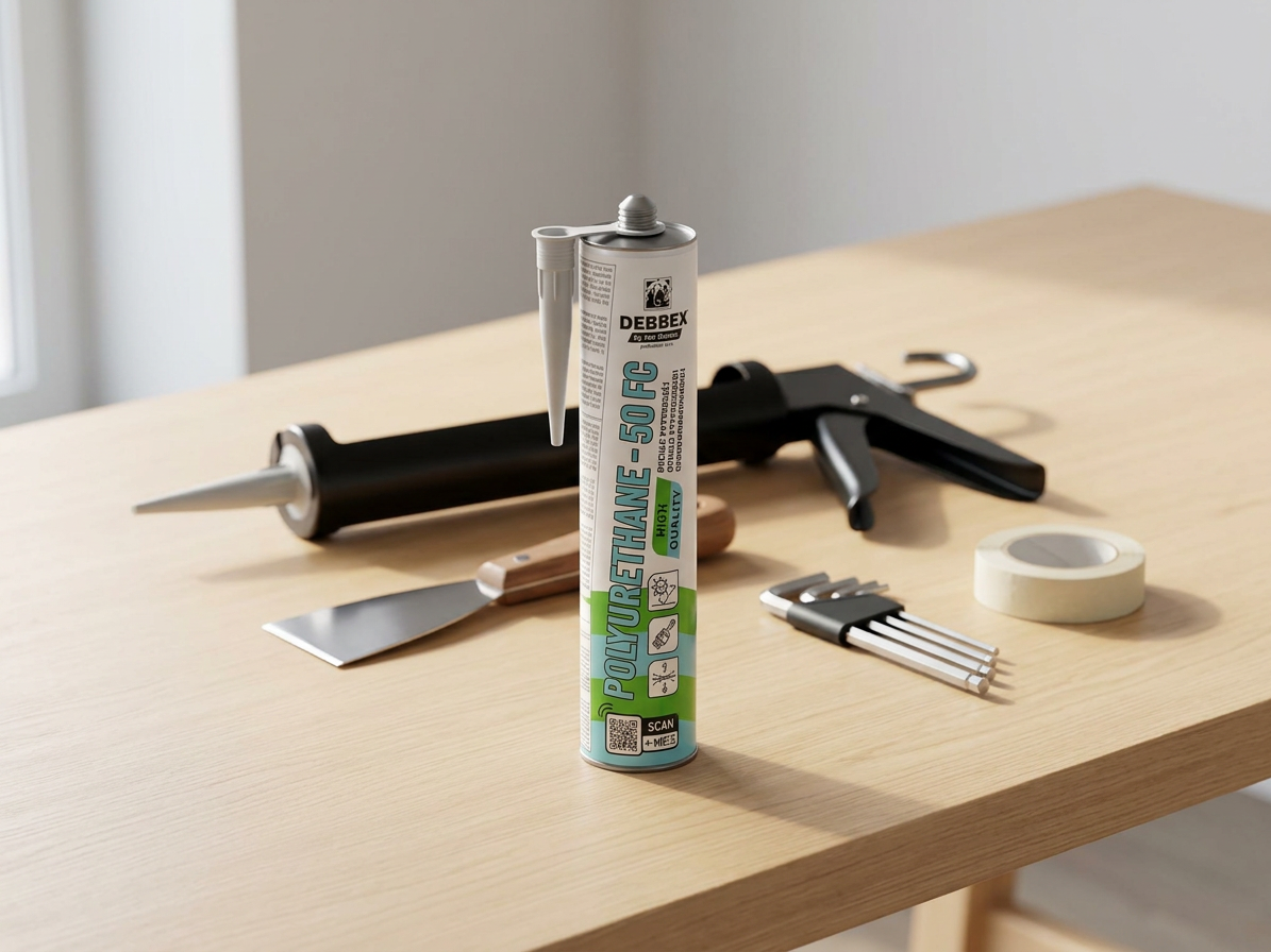 Tmel polyuretanový Den Braven PU 50 FC bílý 300 ml