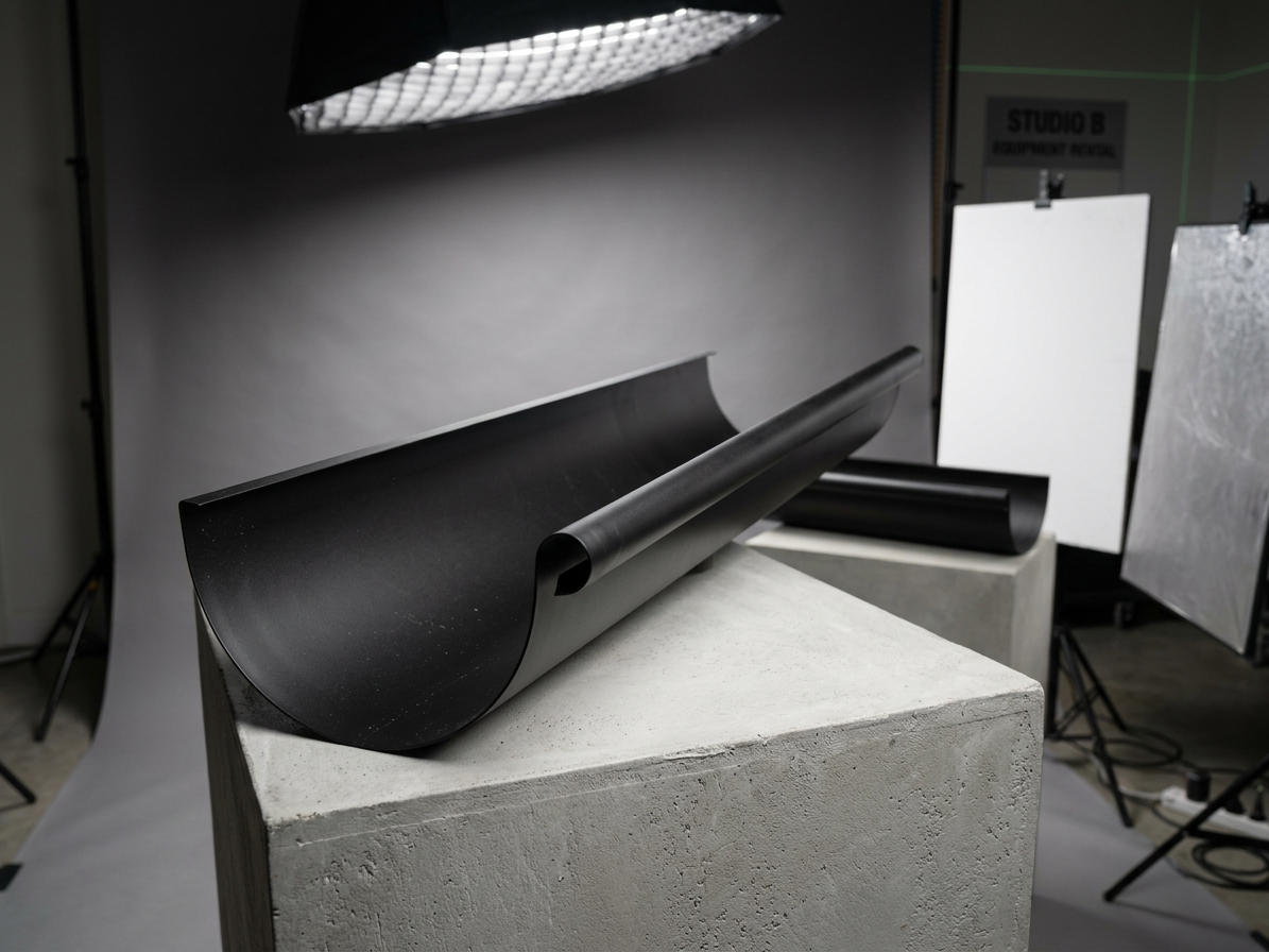Žlab Robust 330/4m RAL 9005 černá