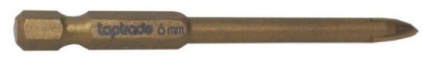 Vrták do skla keramiky a dlažby Ø 6 mm x 80 mm stopka Hex