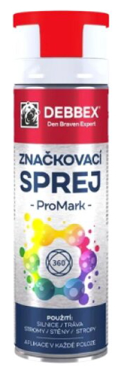 Značkovací sprej PRO MARK červená 500ml
