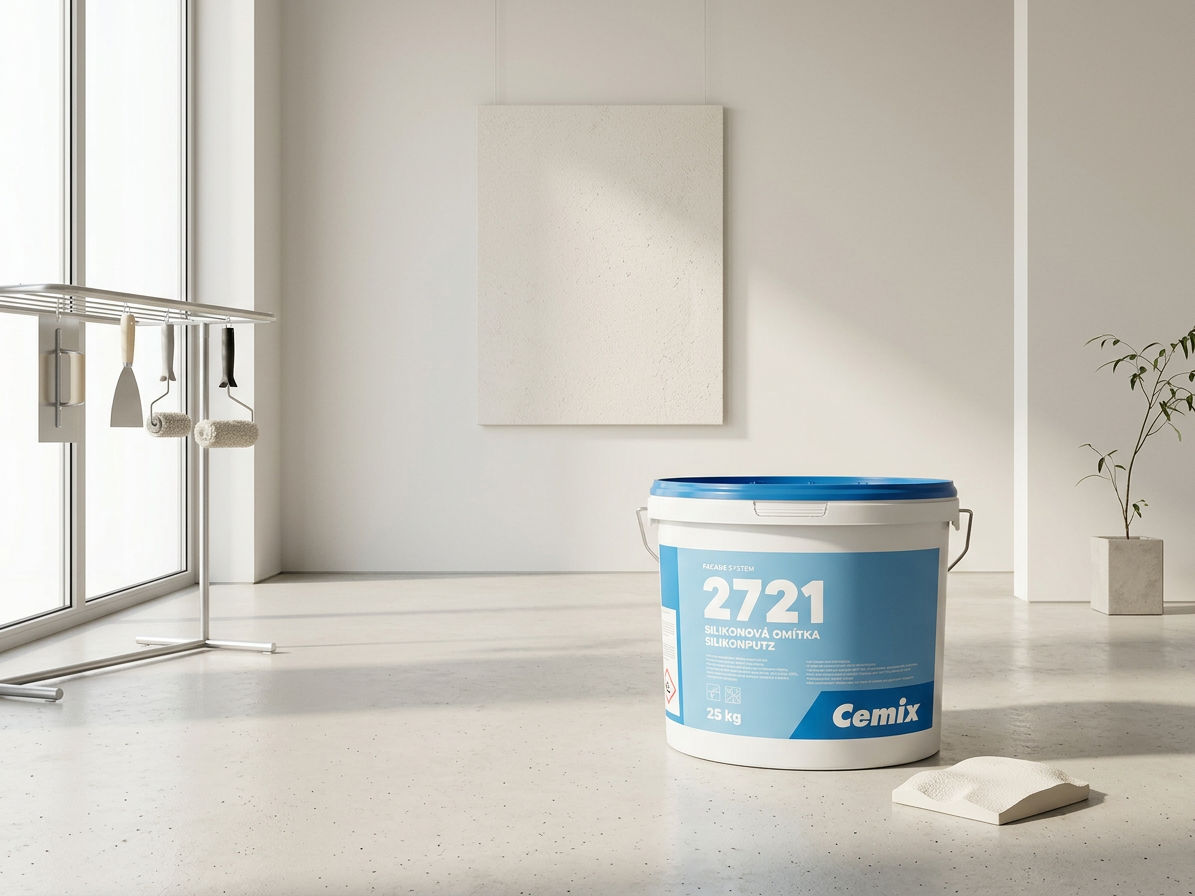 Omítka silikon Cemix 2721 - 25 kg zatíraná 3 mm