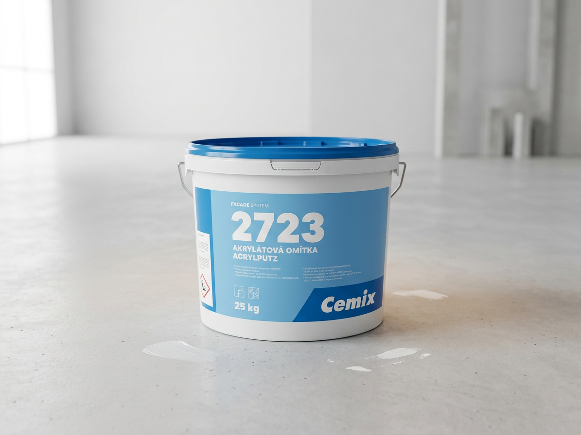 Omítka akrylát Cemix 2723 - 25kg zatíraná 3mm