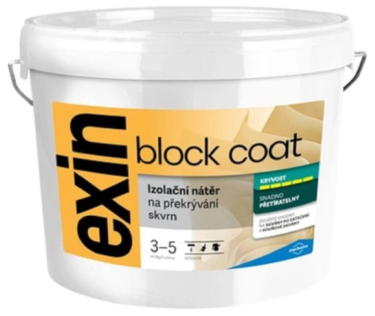 Nátěr k zakrývání skvrn Stachema Exin Block Coat bílá 4 kg