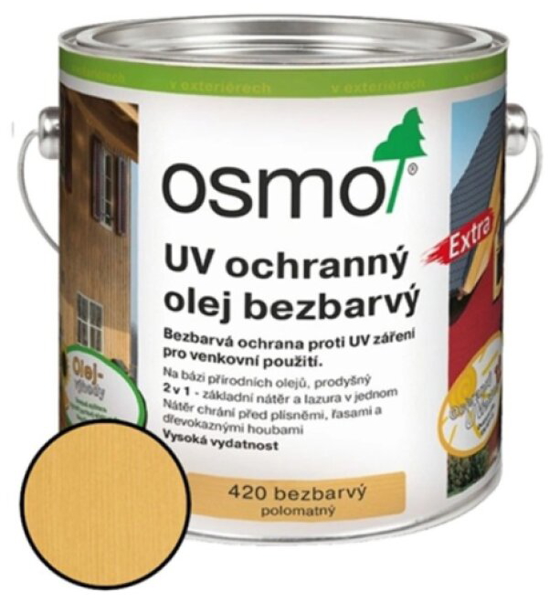 Olej UV ochranný Osmo 420 extra bezbarvý 0,75 l