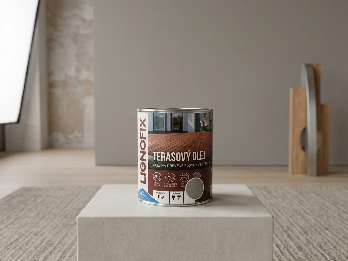 Olej terasový Lignofix antik-šedý 5 l