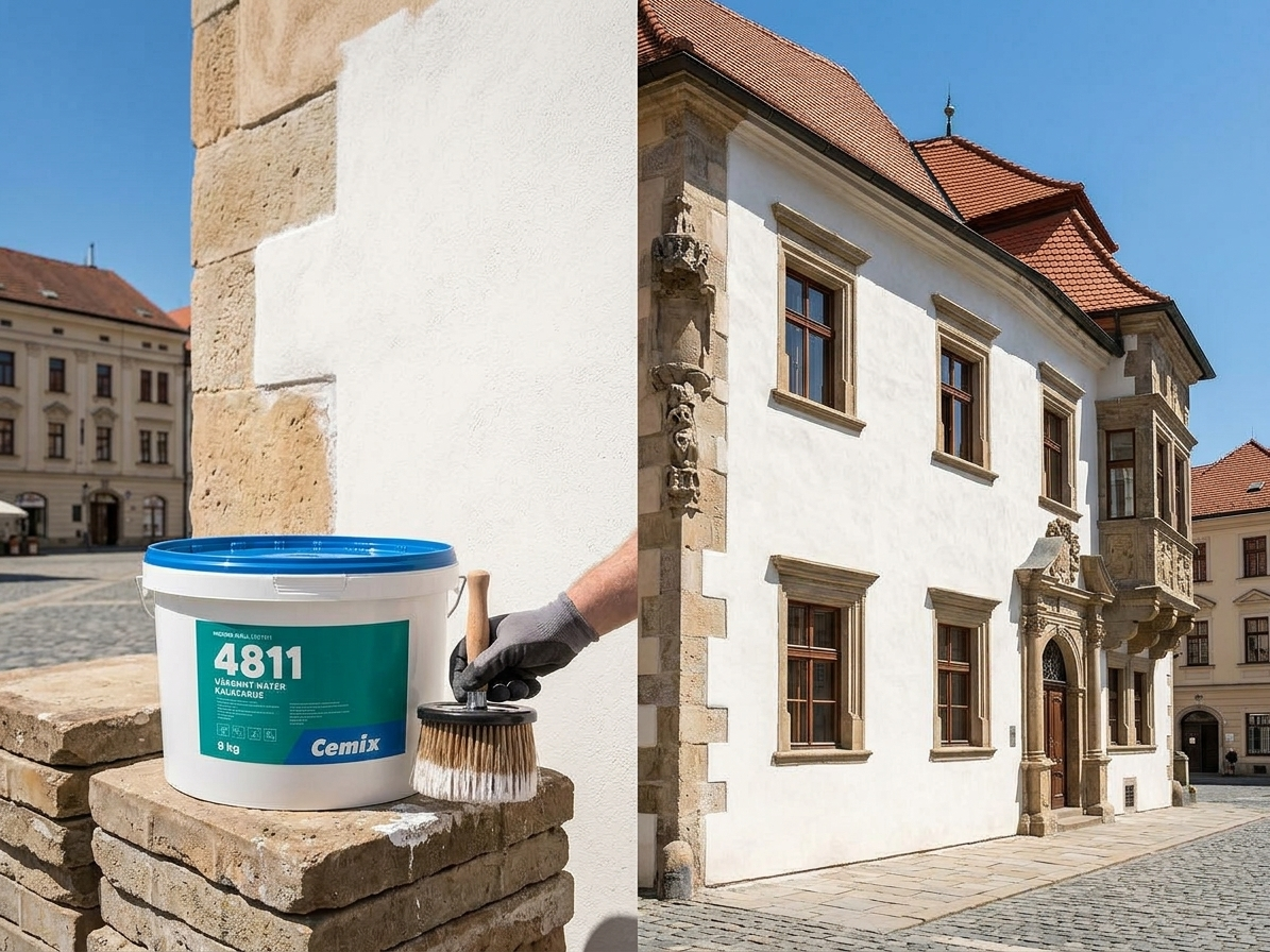 Barva fasádní vápenná Cemix 4811 bezpř. 24 kg