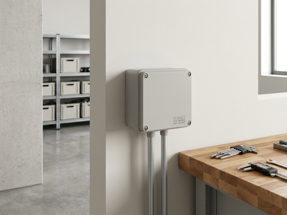 Krabice prázdná přisazená Scame Scabox (100×100×50mm)