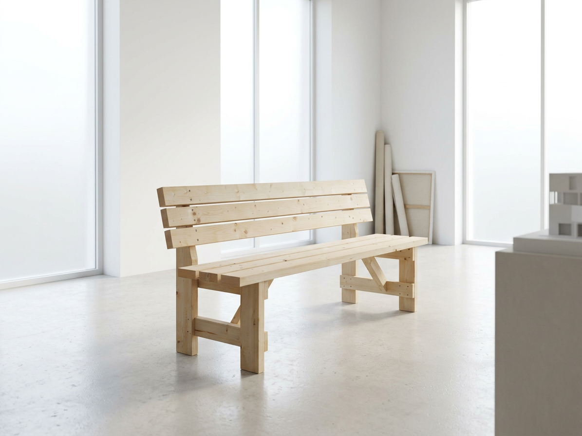 Lavice zahradní dřevěná s opěradlem 2 000×570×900mm