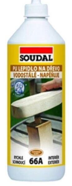 Lepidlo polyuretanové na dřevo Soudal 750 g