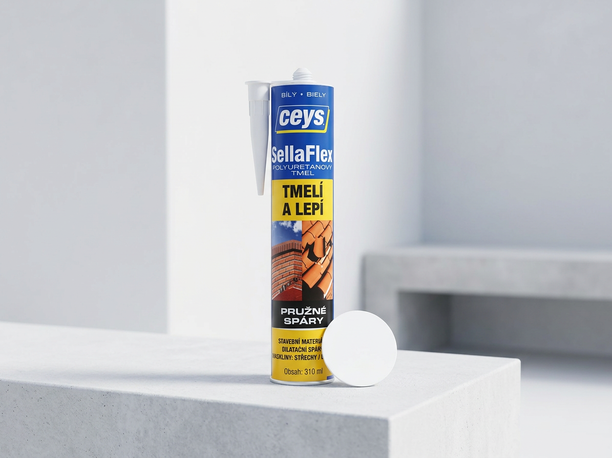 Tmel polyuretanový Ceys SellaFlex bílý 310 ml