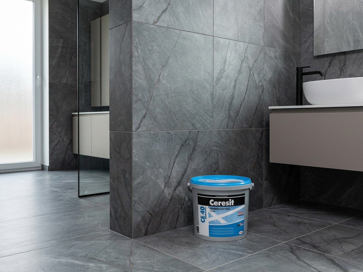 Hmota spárovací Ceresit CE 40 Aquastatic graphite 5 kg