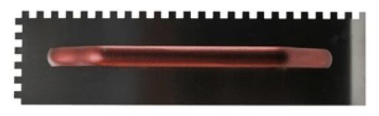 Hladítko nerezové zubové 130×480 mm zub 10 mm