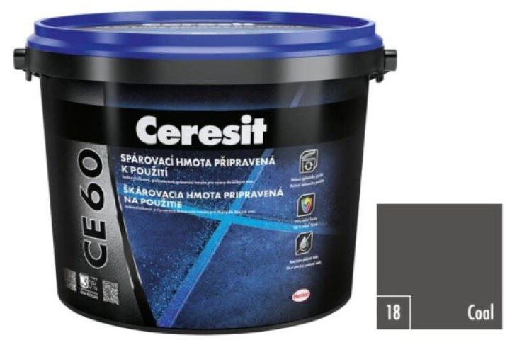 Hmota spárovací Ceresit CE 60 - coal 2 kg