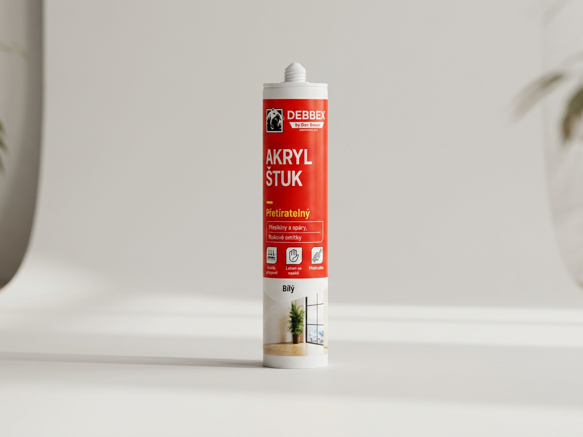 Tmel akrylový štukový Den Braven RL bílý 280 ml