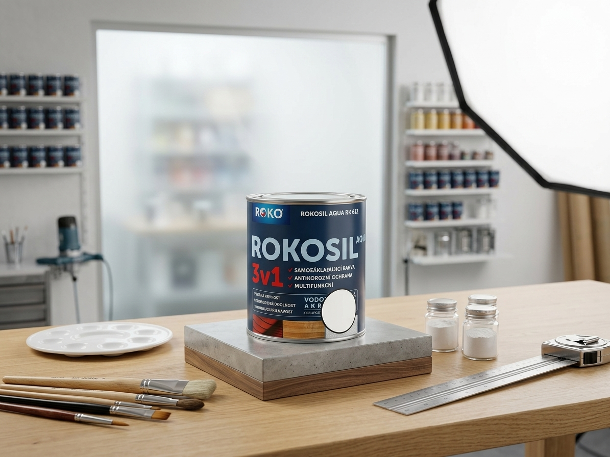 Barva samozákladující Rokosil Aqua 3v1 RK 612 1000 bílá 3 l