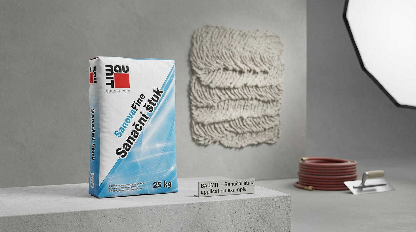 Omítka sanační štuková Baumit SanovaFine 0,6 mm 25 kg