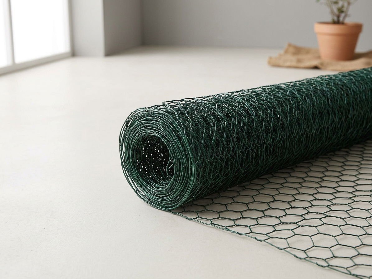 Pletivo králičí poplastované zelené výška 0,5 m 25/0,9 mm 10 m