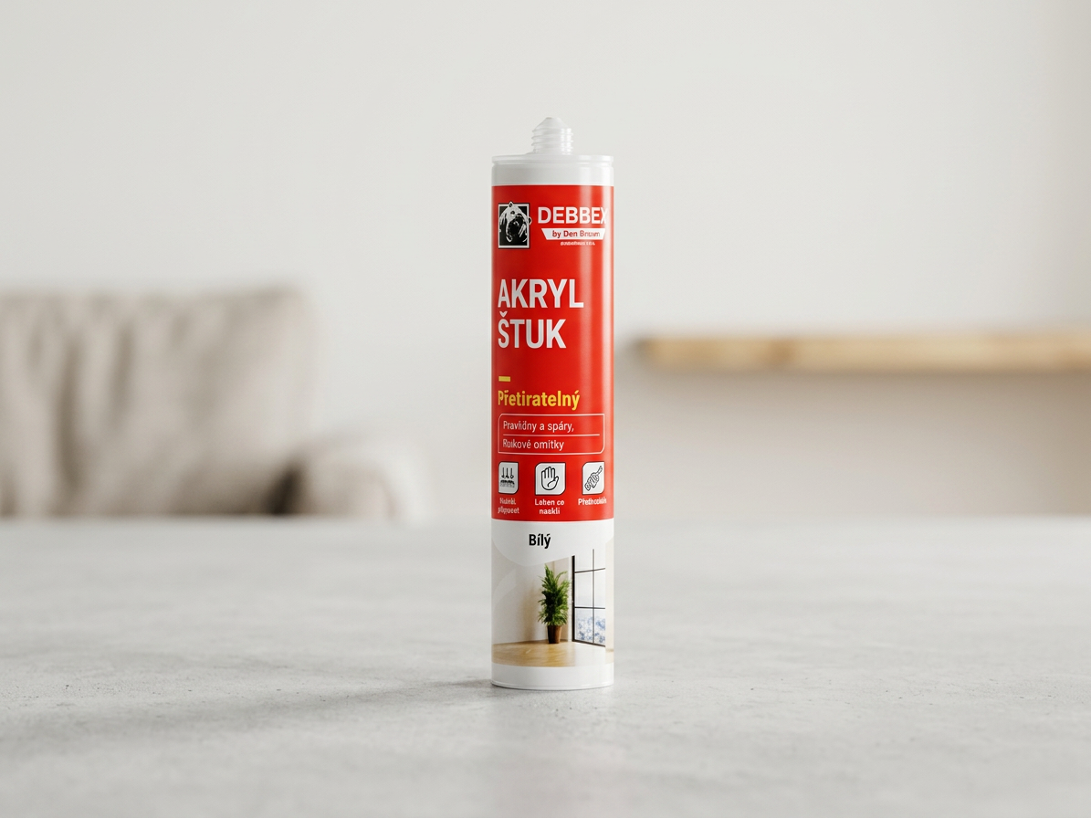 Tmel akrylový štukový Den Braven RL bílý 280 ml