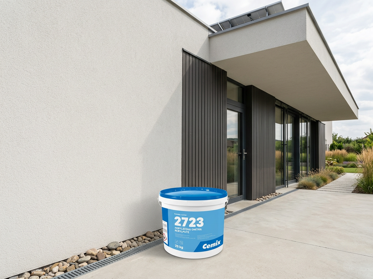 Omítka akrylát Cemix 2723 - 25kg zatíraná 3mm
